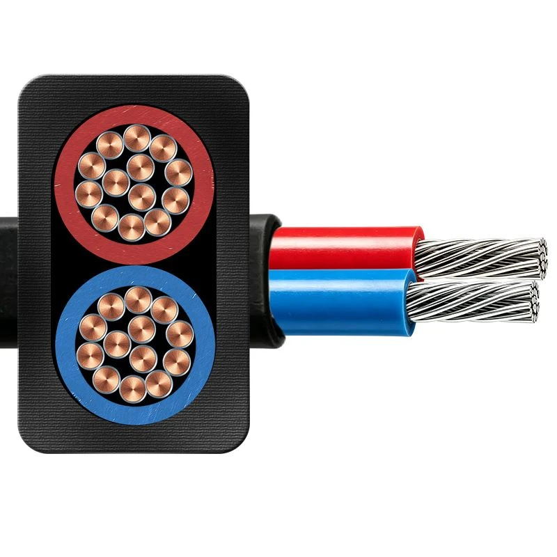 Płaski kabel silikonowy